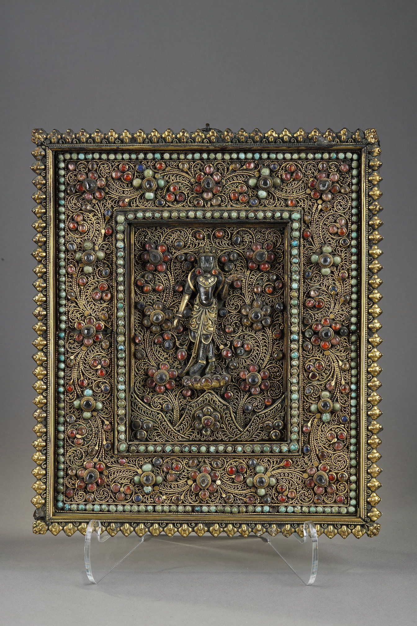 Rare votive wall plate in wood